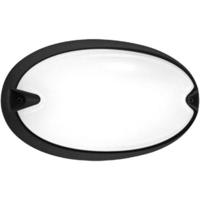PRISMA Performance in Lighting Applique d'ext&eacute;rieur ovale Chip noire
