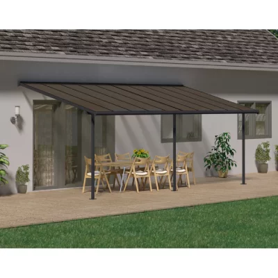 PALRAM Pergola 18.6m&sup2; gris anthracite  - 705602 - capri 705602