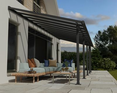PALRAM Pergola 24.5m&sup2; gris anthracite  - 704355 - olympia 704355