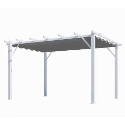 HABRITA Pergola aluminium 12 m2 blanc  - per 4030 wg - PER 4030 WG