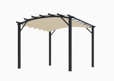 FORESTA Pergola arche 11.22 m2 &eacute;cru habrita - per 3433 ge - PER 3433 GE