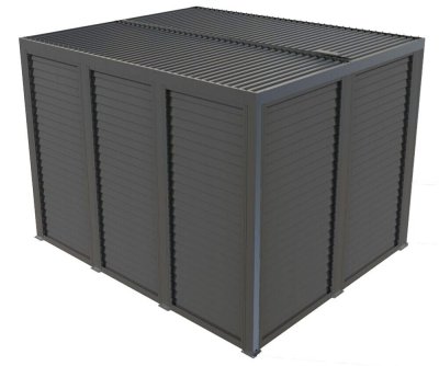 HABRITA Pergola autoportante Per 36v30v bi, aluminium gris anthracite, 10.8 m&sup2;