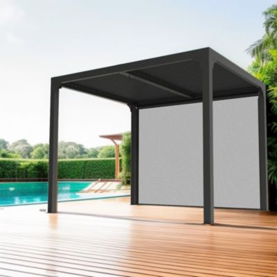HABRITA Pergola bioclimatique 7.20 m2 gris anthracite  - per 2430r bi -
