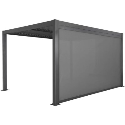 SWEEEK Pergola bioclimatique aluminium&nbsp;et acier&nbsp;4x3m + 1 store 4m Palace Palace 4x3m + store 4m