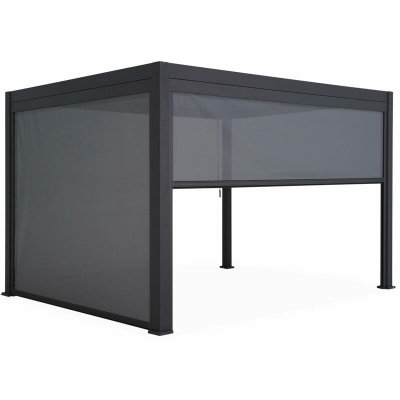 SWEEEK Pergola bioclimatique + store 3m + store 4m