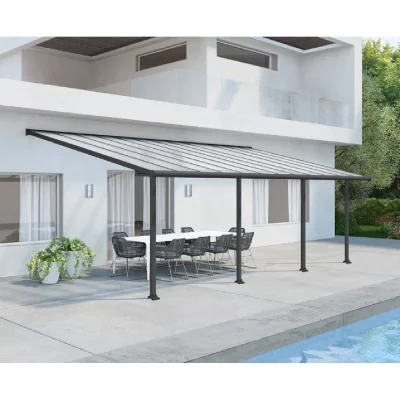 PALRAM Pergola Olympia 3X7.4 Grise - -canopia