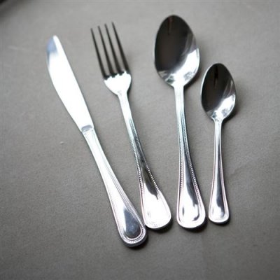 ALBERT DE THIERS Perles M&eacute;nag&egrave;re 24 Pi&egrave;ces en Inox, Argent