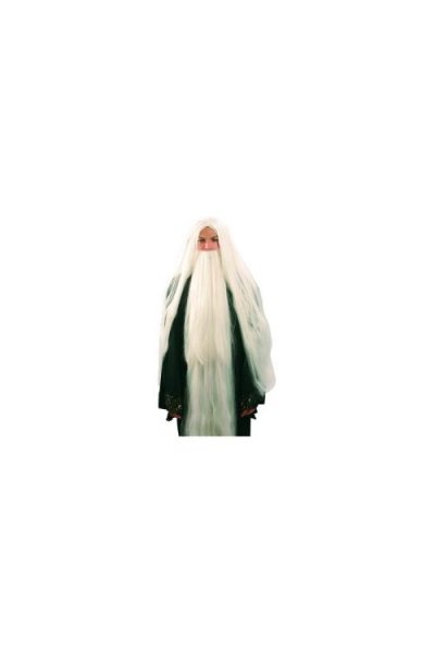 BOLAND Perruque Druide Blanche Avec Barbe A Elastique 