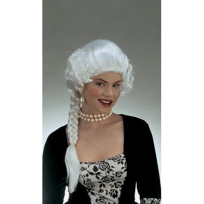 GENERIQUE Perruque Duchesse Femme Marquis / Marquises - WIDMANN - Blanc - Longue Tresse