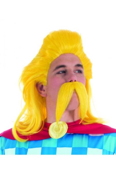 CHAKS Perruque et moustache Assurancetourix - Ast&eacute;rix et Ob&eacute;lix