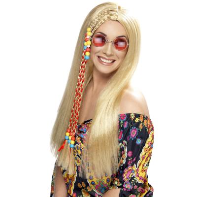 SMIFFYS Perruque hippie blonde femme Taille Unique