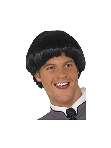 PL RH SMITH & SONS WIGMAKERS LTD TRADING AS SMIFFY S, Perruque Homme Annees 60 Noire - Noir