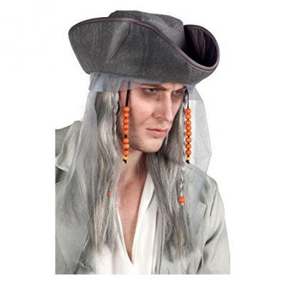 BOLAND BV Perruque pirate grise homme taille unique