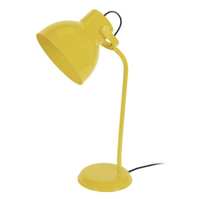 TOSEL PERTH - Lampe de bureau articul&eacute; m&eacute;tal jaune pastel