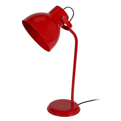 TOSEL PERTH - Lampe de bureau articul&eacute; m&eacute;tal rouge