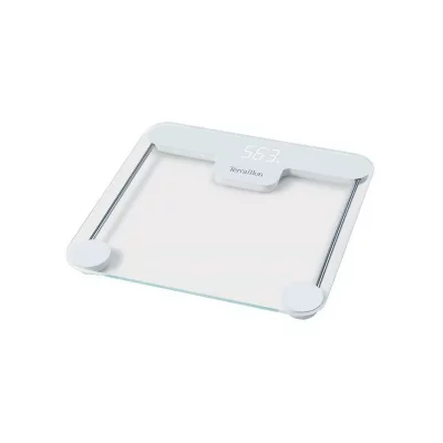 TERRAILLON P&egrave;se-personne  - Electronique - En verre blanc - 180kg/100g