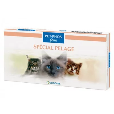 PET PHOS Pet-phos felin special compl&eacute;ments alimentaires pour pelage de chats