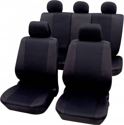 PETEX  Ensemble de Housses de sige Sydney Noires.
