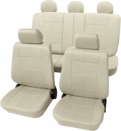 PETEX  - Housse de si&egrave;ge 17 pi&egrave;ces 22574909 polyester beige - beige