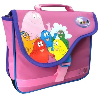 BARBAPAPA Petit cartable gibeci&egrave;re  rose