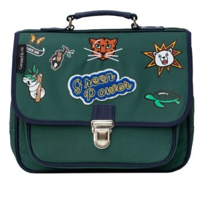 CARAMEL & CIE Petit Cartable Scolaire Caramel et cie - Green