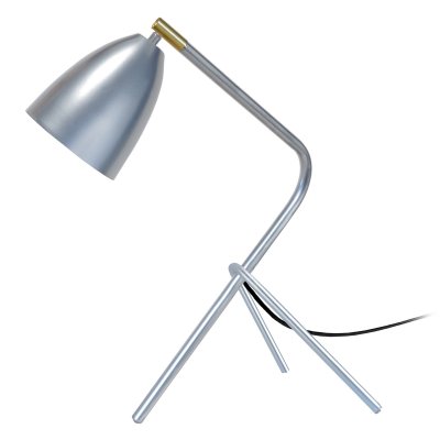 TOSEL PETIT LARSEN - Lampe de bureau tr&eacute;pied m&eacute;tal aluminium