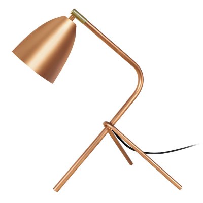 TOSEL PETIT LARSEN - Lampe de bureau tr&eacute;pied m&eacute;tal cuivre
