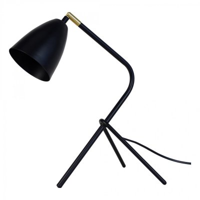 TOSEL PETIT LARSEN - Lampe de bureau tr&eacute;pied m&eacute;tal noir