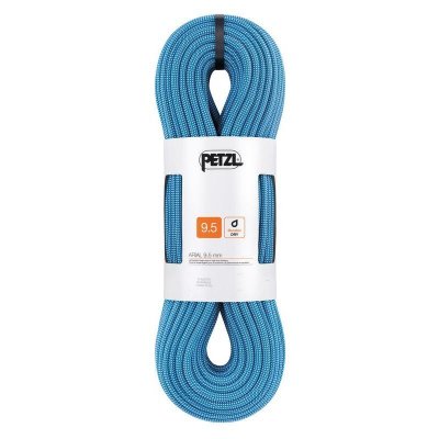 PETZL  - Arial 9,5 - Corde &agrave; simple taille 60 m, bleu/blanc
