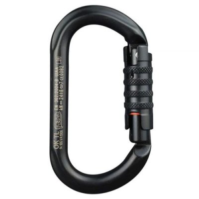PETZL  M33&nbsp;a Tln Neuf OK l&eacute;ger Ovale Mousqueton, Triact-Lock, Noir