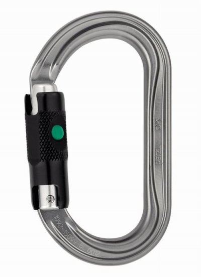 PETZL  Mousqueton escalade Ok Ball-lock Gris Unique