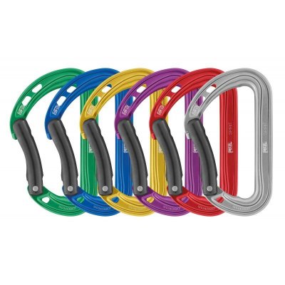 PETZL  Mousqueton escalade Pack 6 Spirit Courbe Multicolore Unique