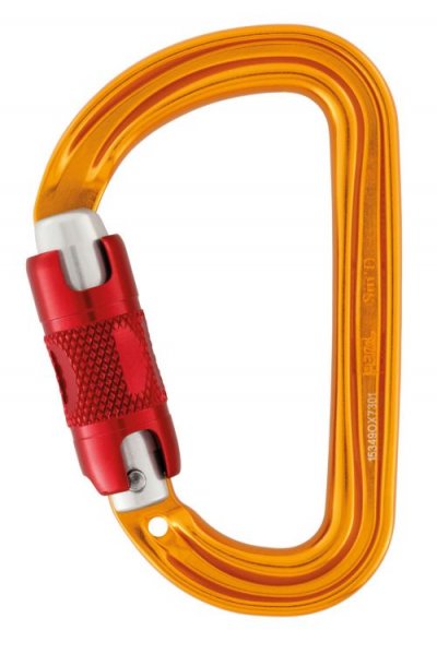 PETZL  Mousqueton escalade Sm'd Twist Lock Orange Unique