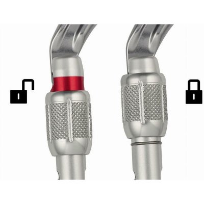PETZL  - OK Screw-Lock - Mousqueton &agrave; verrouillage gris