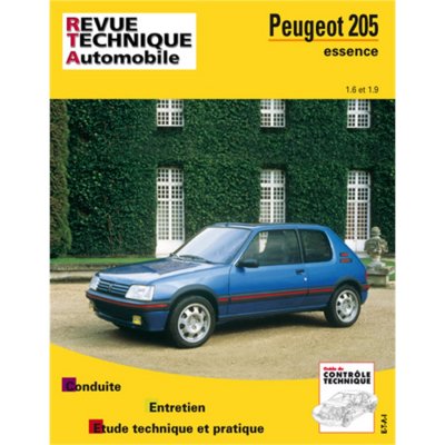 ETAI Peugeot 205 Essence - Moteurs 1.6 Et 1.9, Open, Automatic, Gentry Et Gt