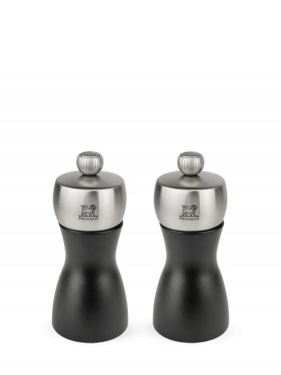 PEUGEOT  Duo Fidji Moulins &agrave; Sel et &agrave; Poivre Bois Noir 12 cm (2/21283)