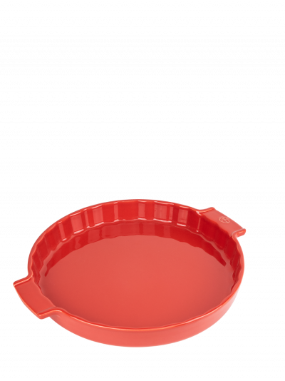 PEUGEOT  - Moule &agrave; tarte c&eacute;ramique rouge diam&egrave;tre 30 cm - 12'