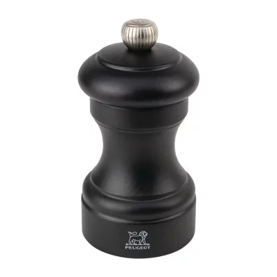 Peugeot - Moulin &agrave; poivre manuel en bois couleur noir mat 10 cm