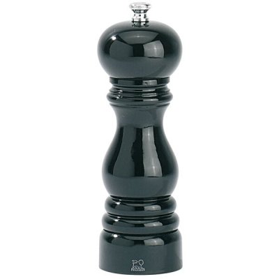 PEUGEOT  - Moulin &agrave; poivre manuel en bois laqu&eacute; noir 18 cm