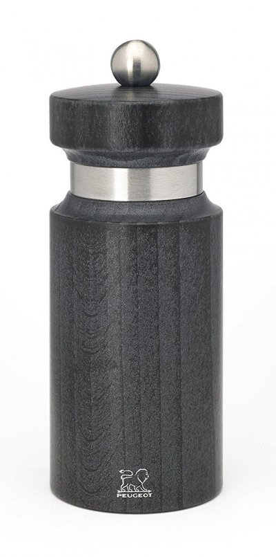 PEUGEOT  Royan Moulins &agrave; Sel, Bois, Bois Gris M&eacute;tal/Inox, 14 cm (33897)