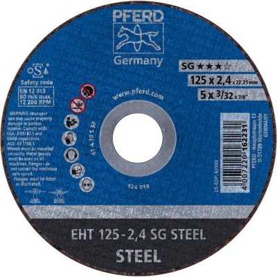 PFERD  61321222 eht 125-2.4 a 30 s sg disque de coupe acier 61321222