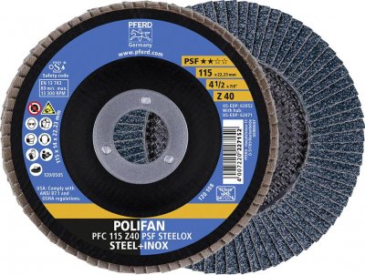 PFERD TOOLS Pferd - Disque &agrave; lamelles z 40PSF droit 115mm G40 1 pcs