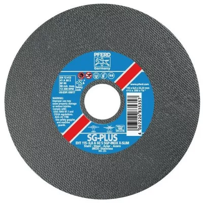 PFERD  disque &agrave; tron&ccedil;onner sgp steelox d125x0,8 mm droit inox per&ccedil;age