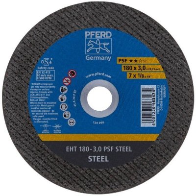 PFERD  - Meule &agrave; tron&ccedil;onner droite A24PPS 178x3mm 1 pcs
