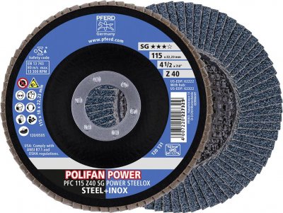 PFERD  PFC115Z40SG Feutres Plats, Multicolore, 125 x 20 x 20 mm