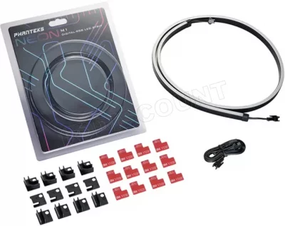 PHANTEKS  &ndash; Bande LED num&eacute;rique RVB n&eacute;on (1 m) US, PH-NELEDKT_M1