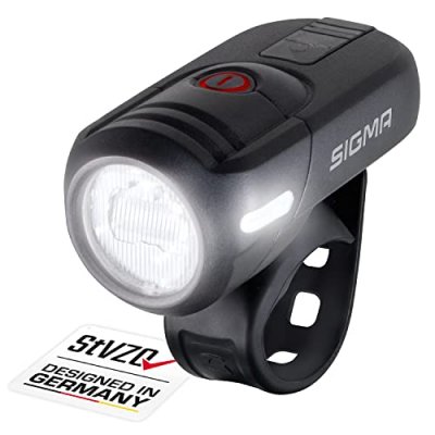SIGMA SPORT Phare de v&eacute;lo aura 45 led &agrave; batterie noir Q077142 - Sigma