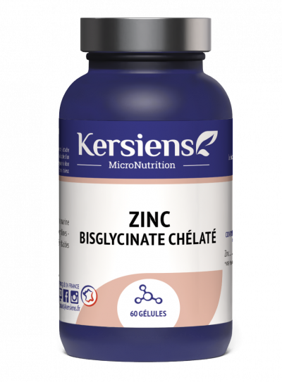 PHARM NATURE MICRONUTRITION  Zinc bisglycinate ch&eacute;lat&eacute;pot 60 g&eacute;lules