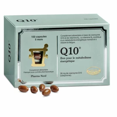 PHARMA NORD  Q10 antioxydant bo&icirc;te de 150 capsules