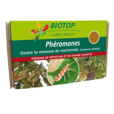 BIOTOP Ph&eacute;romones contre la mineuse du marronnier  - Lot de 2 capsules